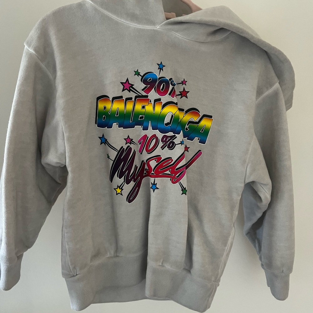 Balenciaga Multicolor Graphic Hoodie